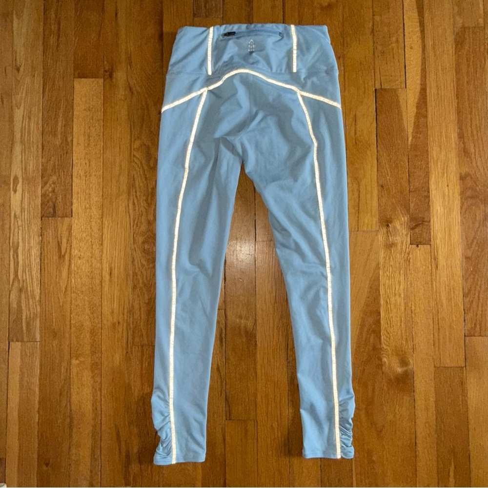 FP MOVEMENT BY FREE PEOPLE Leggings Baby Blue Reflective Small